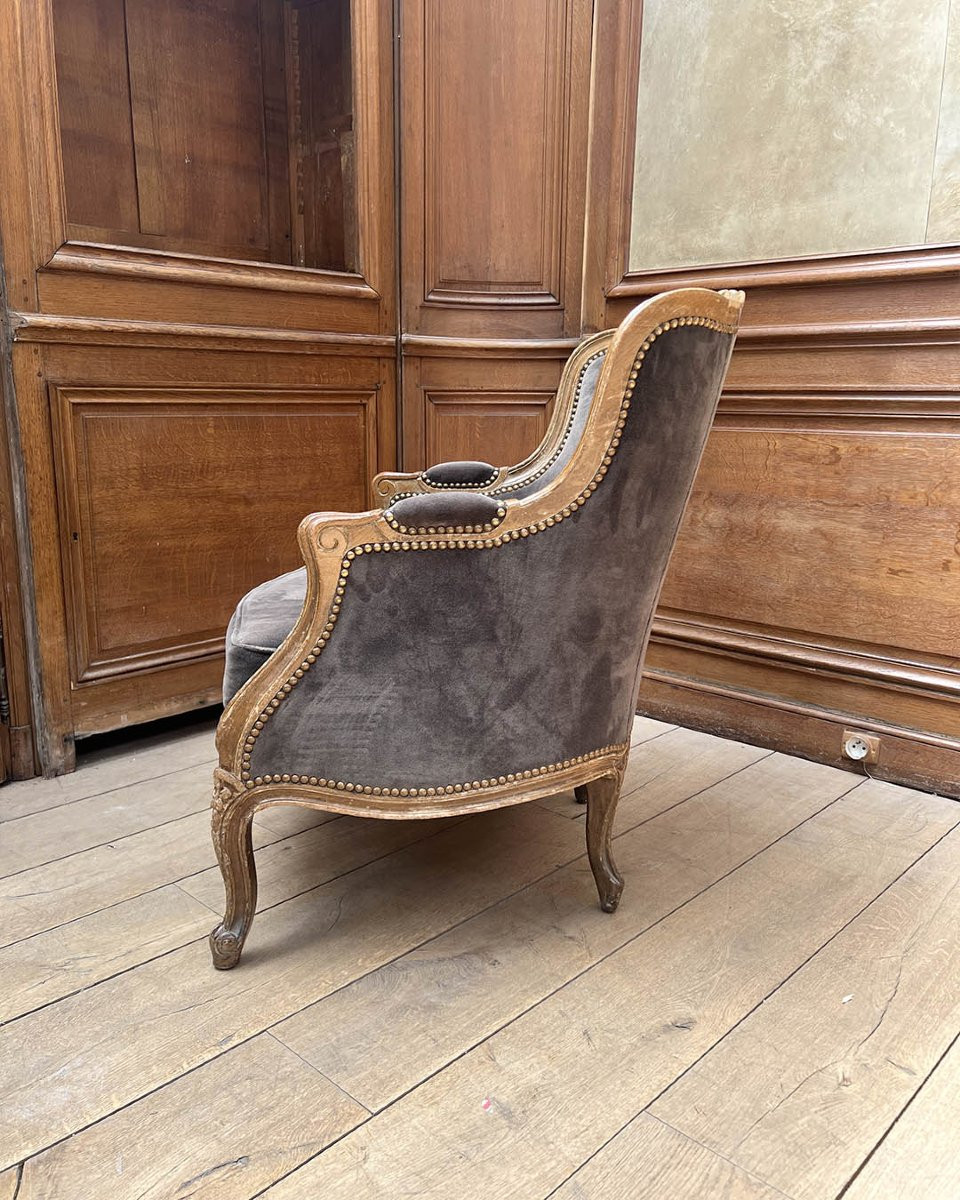 Paire de bergères d’esprit Louis XV-photo-2