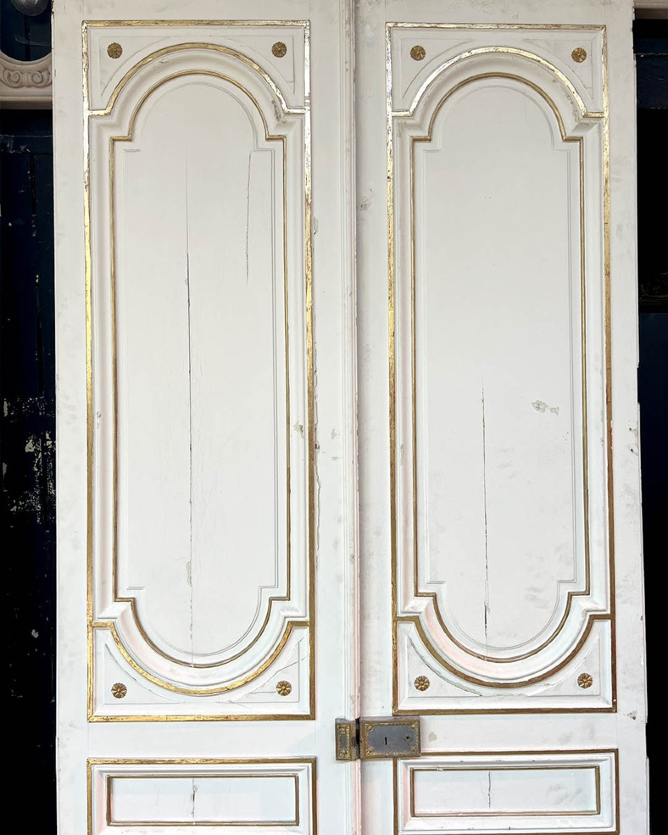 Lot de doubles portes d’esprit Louis XVI-photo-8