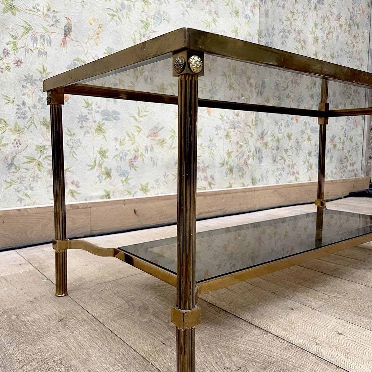 Roche Bobois Brass Coffee Table, Circa 1970-photo-5
