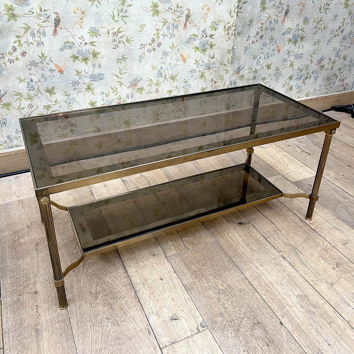 Roche Bobois Brass Coffee Table, Circa 1970-photo-7