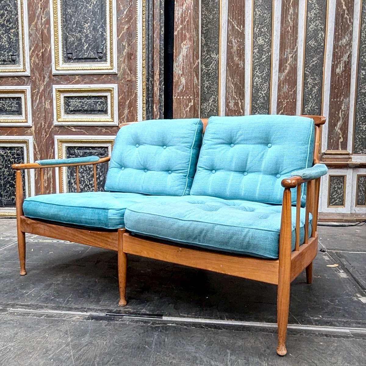 Salon scandinave bleu-photo-3