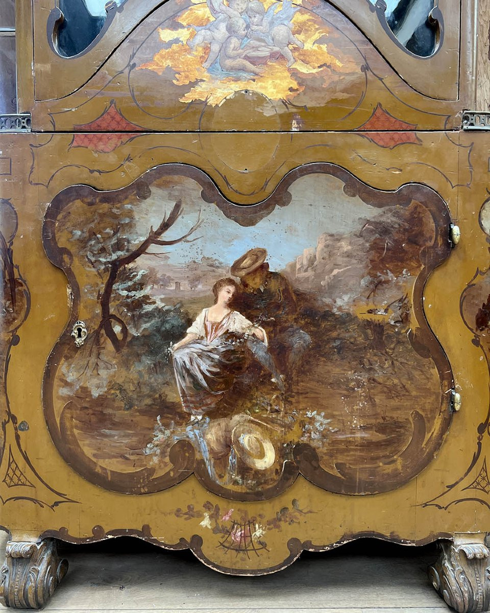 Italian Painted Display Case-photo-6