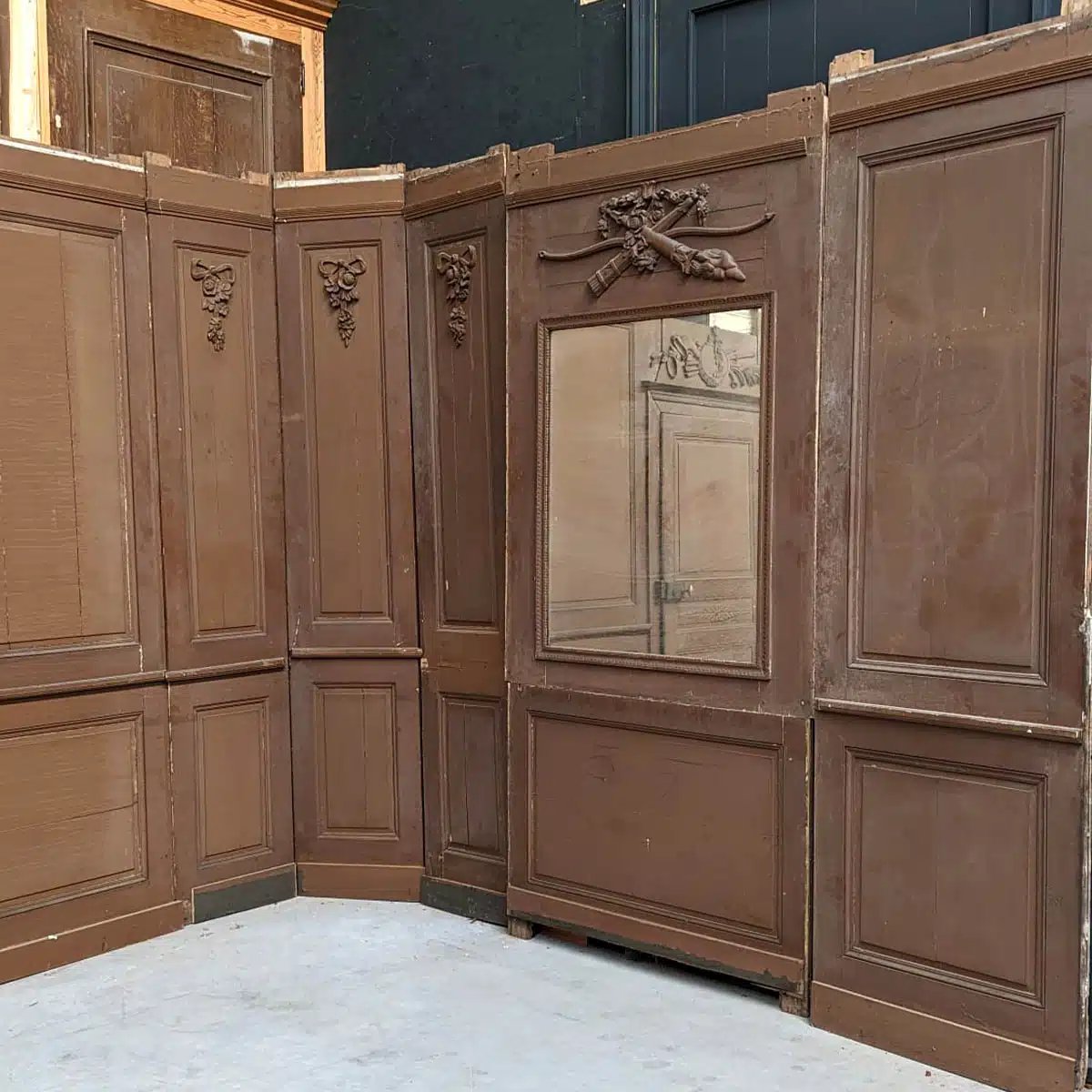 Boiserie Auvergnate d’époque XIX, 14,77 m-photo-6