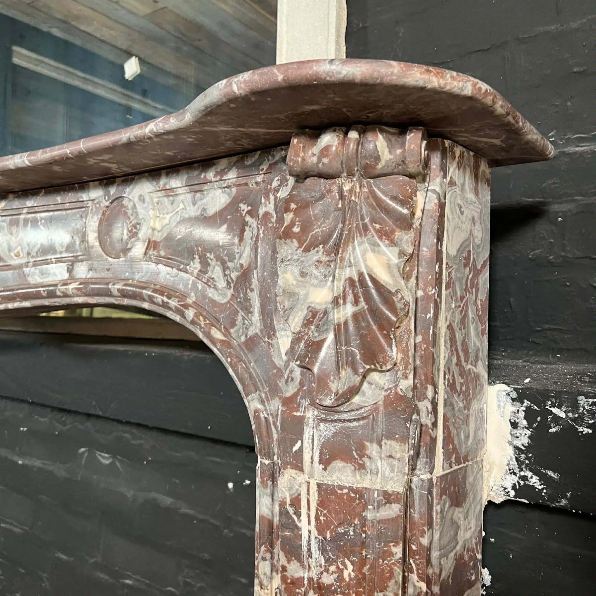 Red Marble Fireplace-photo-2
