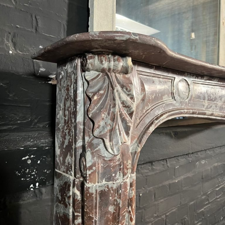 Red Marble Fireplace-photo-2