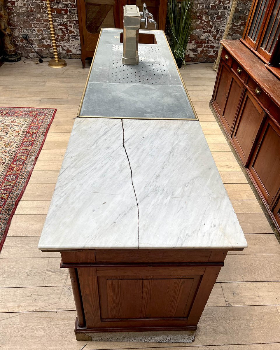 Comptoir de bar avec arrière bar début XXe-photo-2