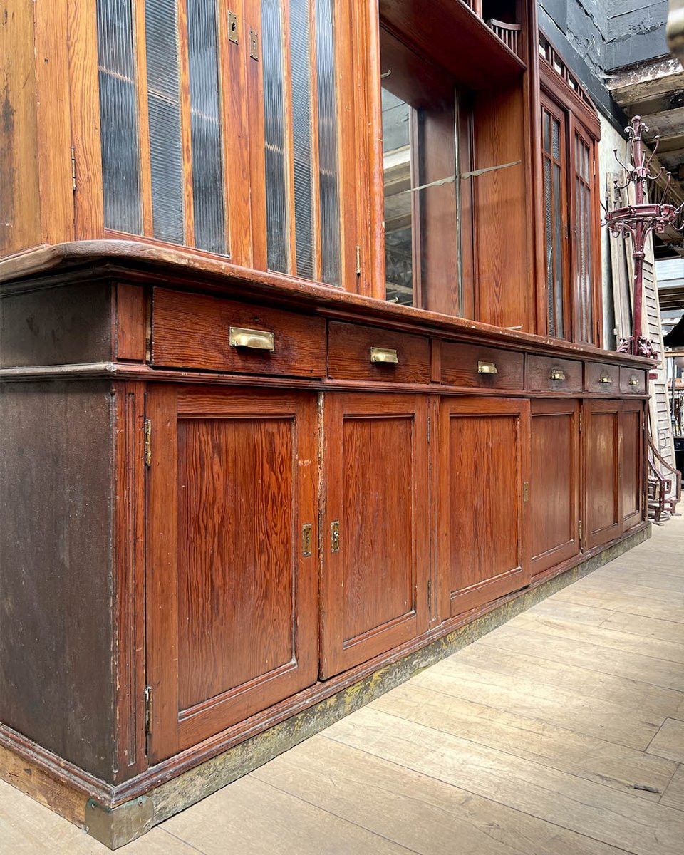 Comptoir de bar avec arrière bar début XXe-photo-6