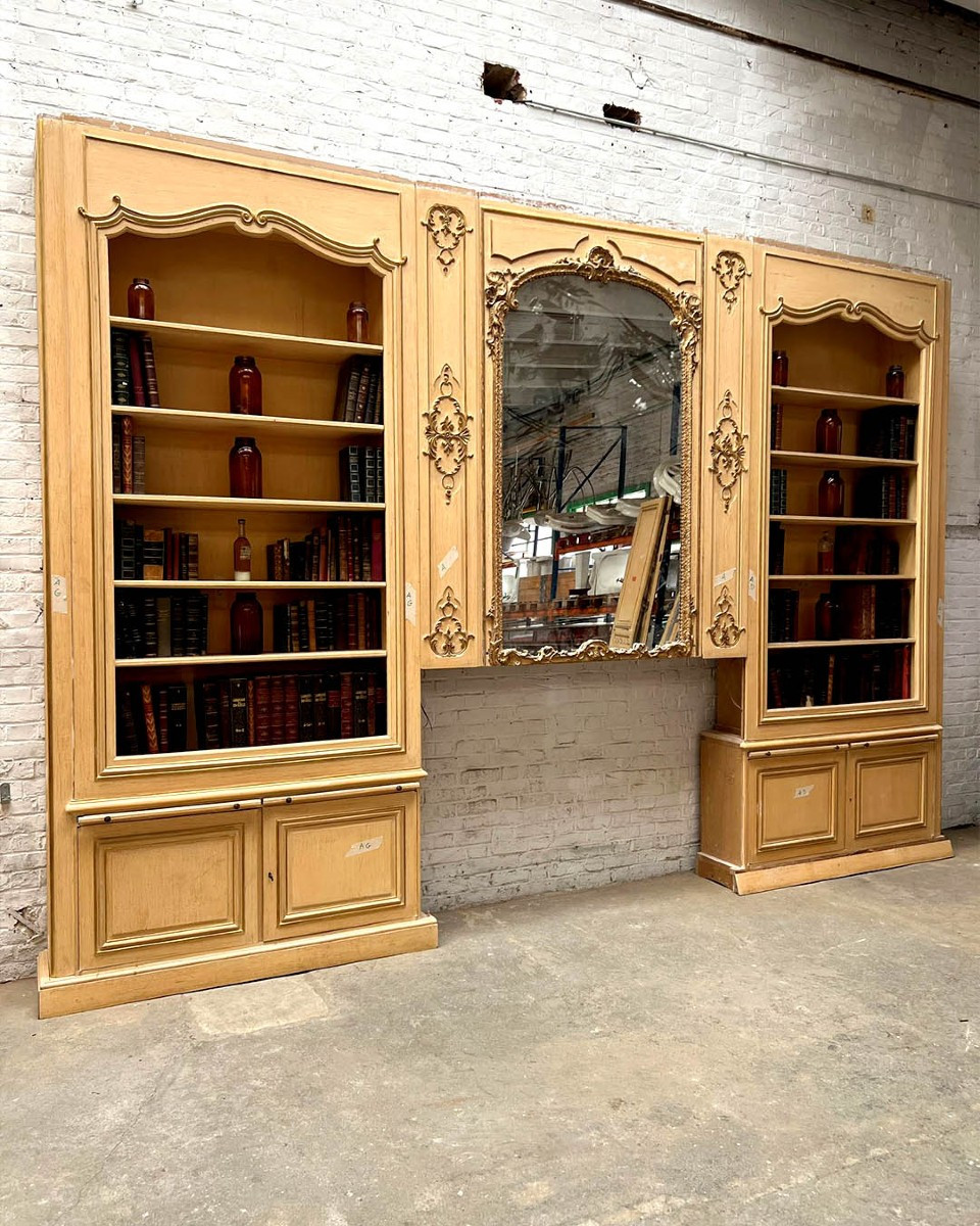 Boiserie bibliothèque d’esprit Louis XV