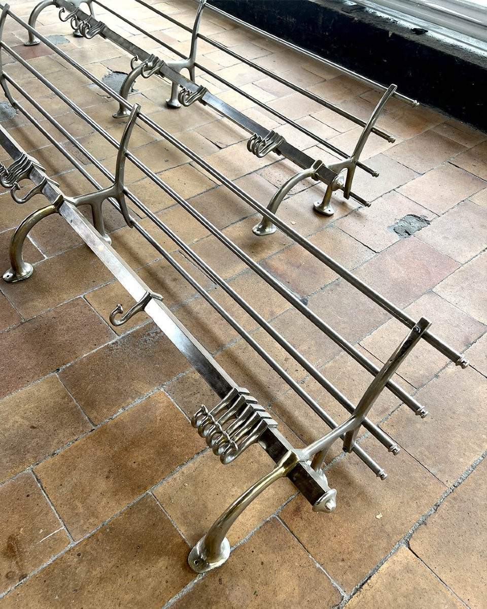 Pair Of Chrome Coat Racks-photo-4