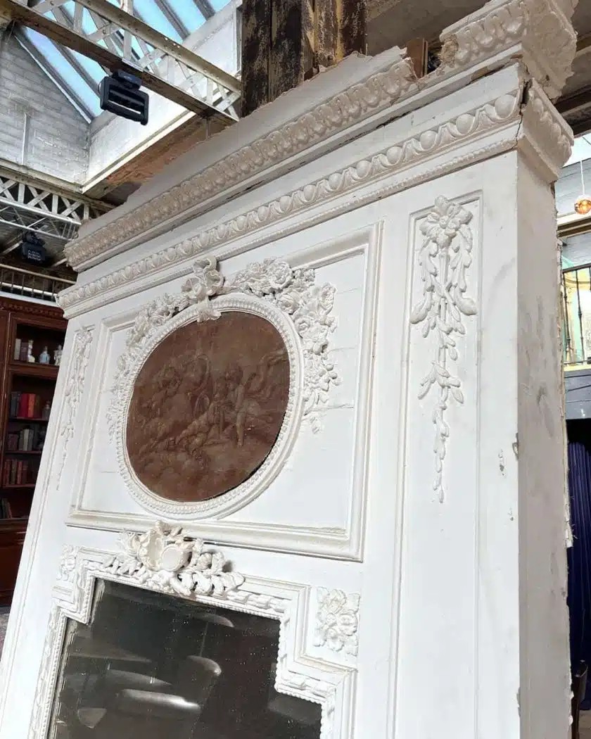 Louis XVI Style Trumeau With Red Chalk 141.5x261x21cm-photo-1