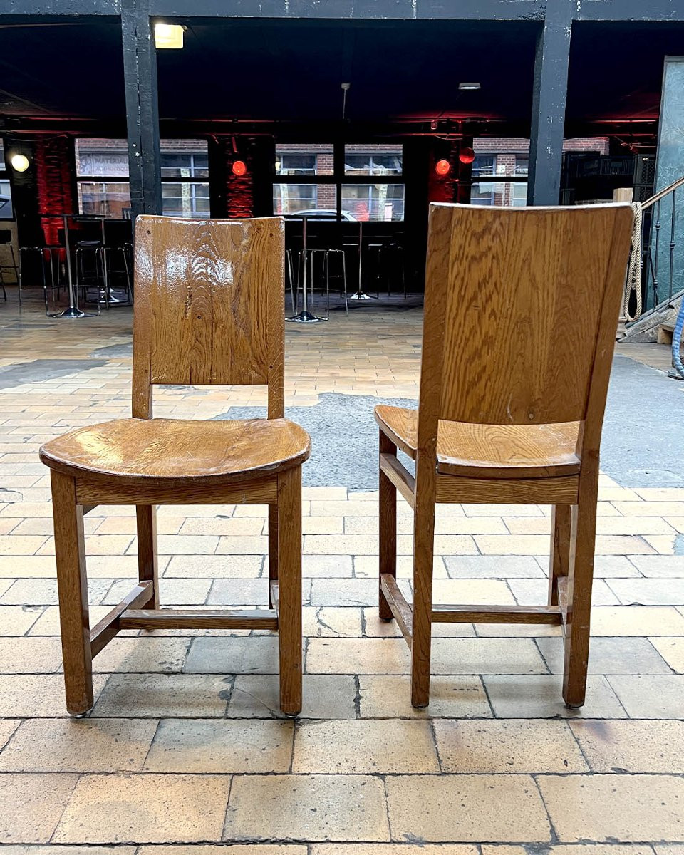 Lot de 13 chaises provenant du restaurant Ma bourgogne à Paris-photo-4