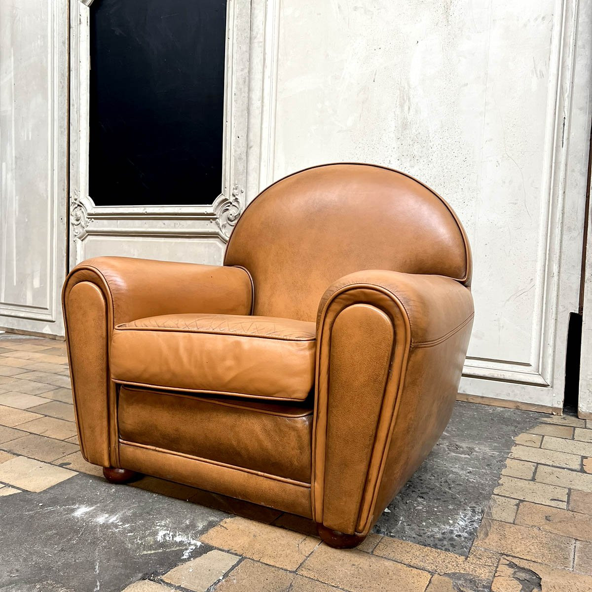 Antique Leather Club Set-photo-4