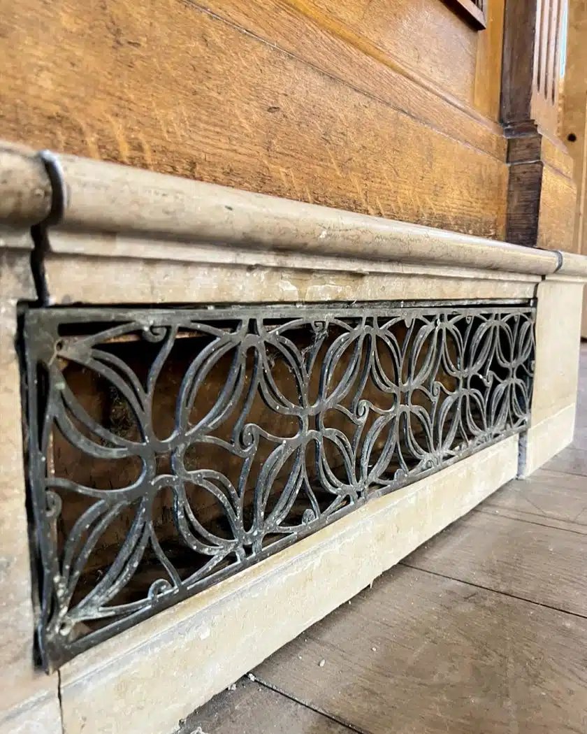 Bar circulaire en chêne – Années 1920-photo-5