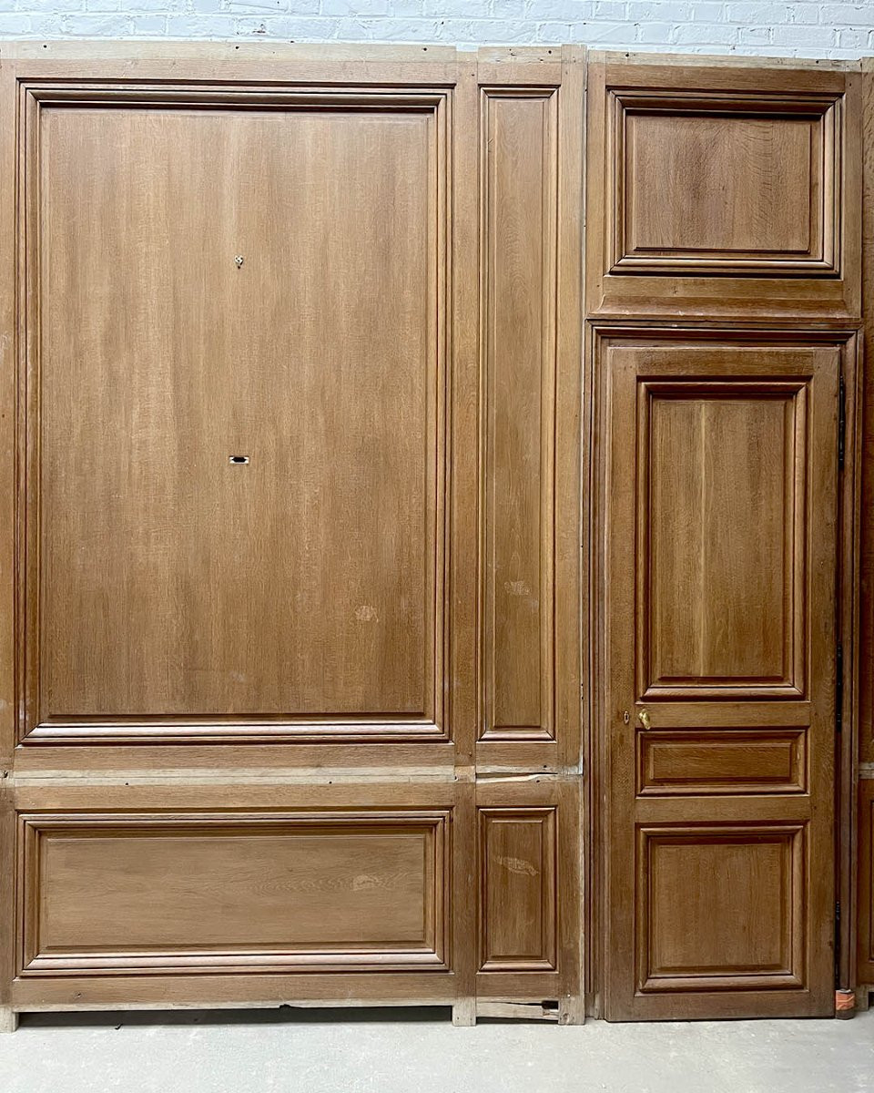 Boiserie Parisienne en chêne 18m linéaire-photo-3