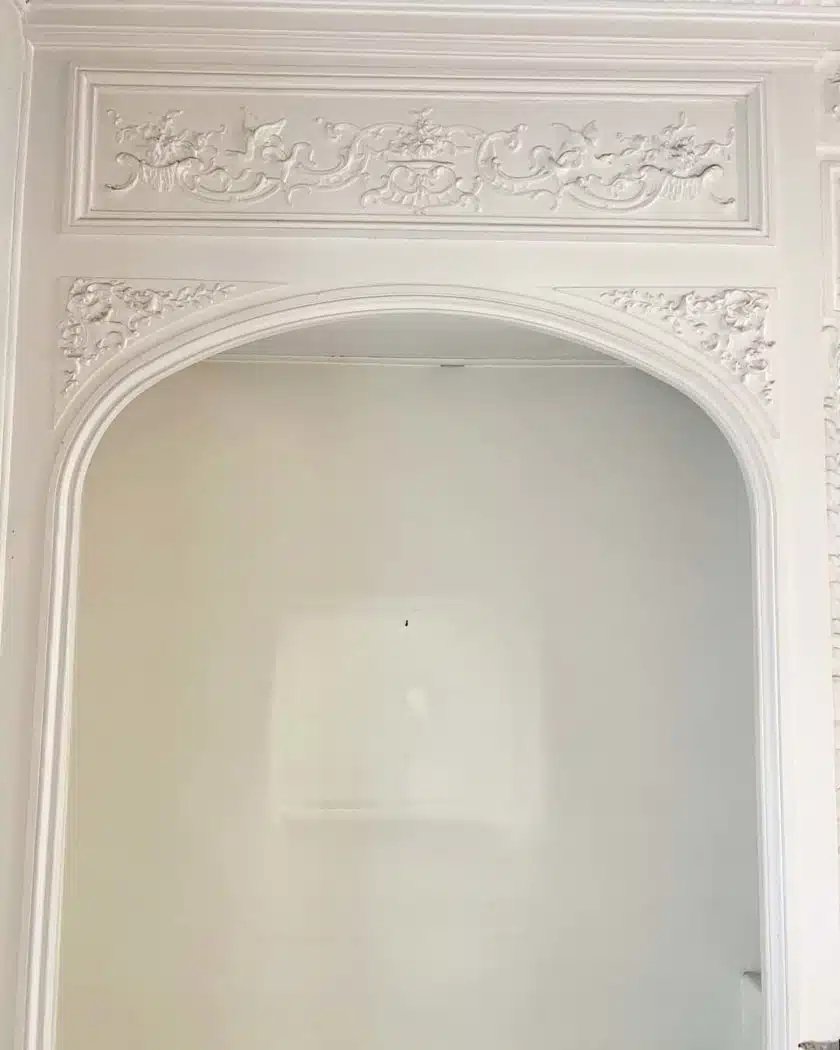 Boiserie d’entourage de cheminée avec paire d’alcove-photo-4