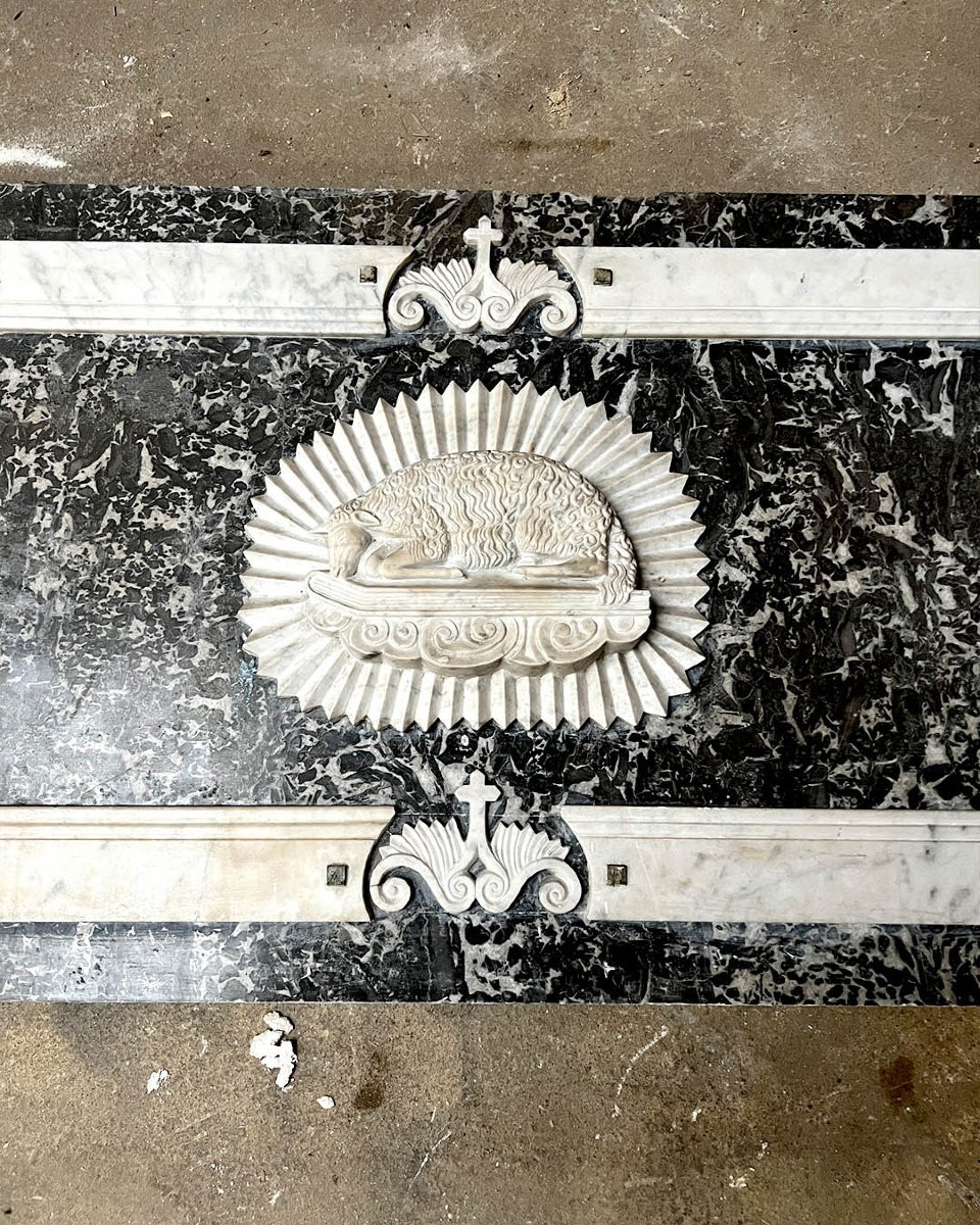 Marble Plaque From A Church Altar-photo-2