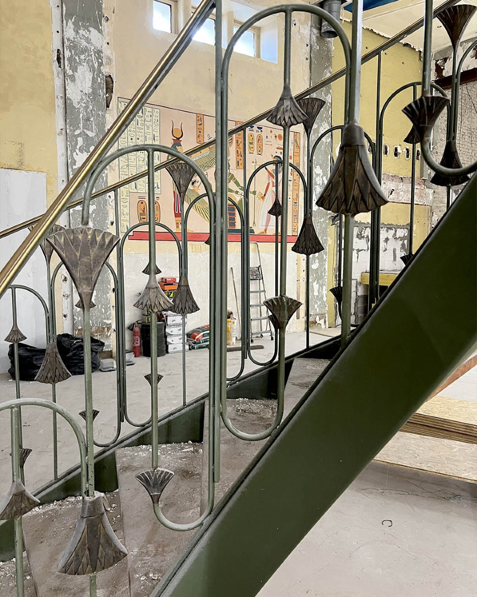 Spiral Staircase Made Of Metal And Wood-photo-3