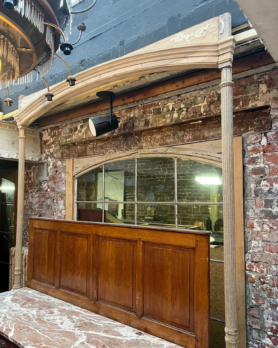 Boiserie parisienne début XXème en sapin 14m linéaire-photo-7