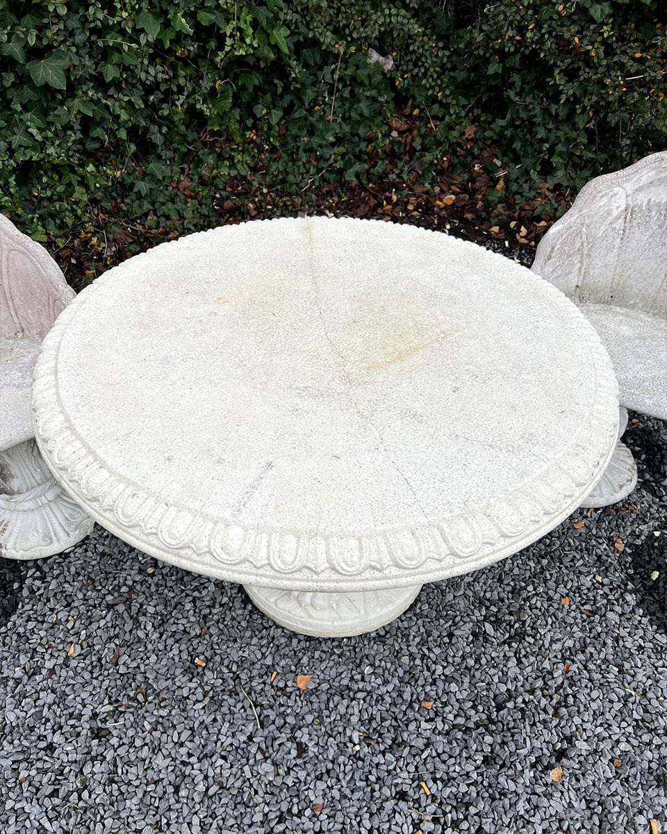 Salon de jardin en pierre reconstituée-photo-1