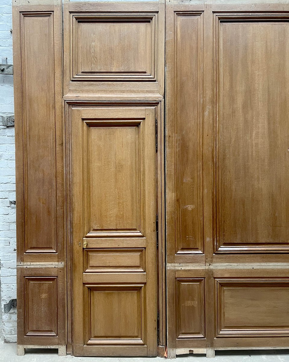 Boiserie Parisienne en chêne 18m linéaire-photo-2