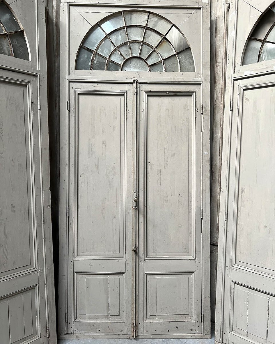 Ensemble de doubles portes d’orangerie avec bâti-photo-3
