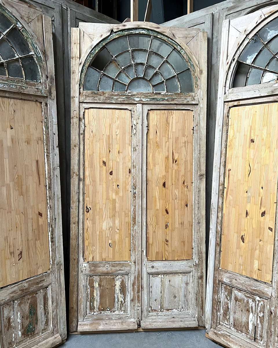 Ensemble de doubles portes d’orangerie avec bâti-photo-7