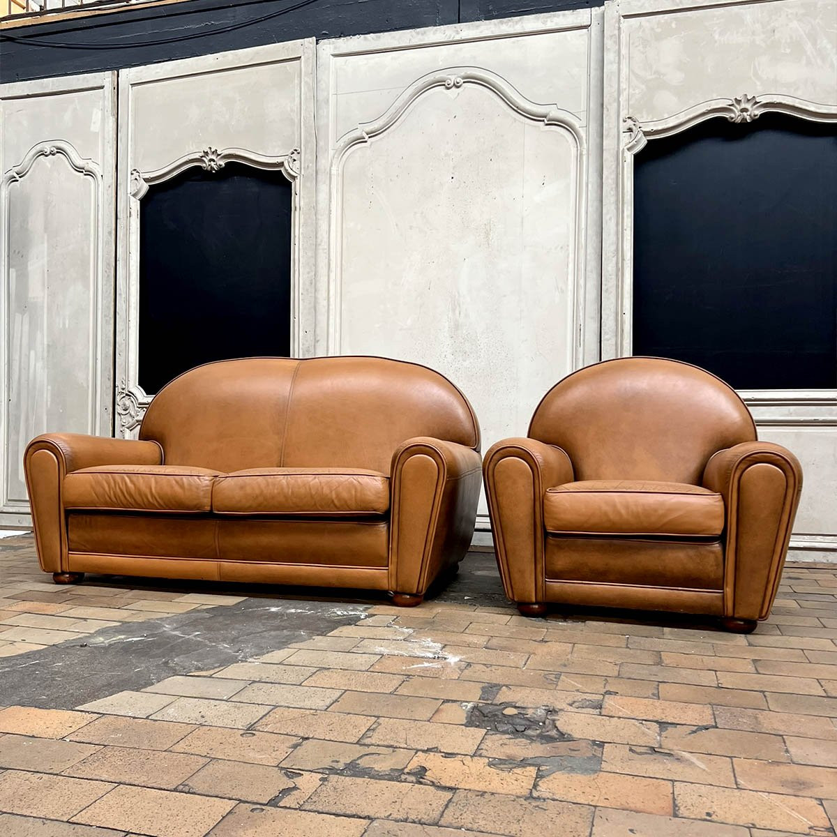 Vintage Leather Club Set-photo-2