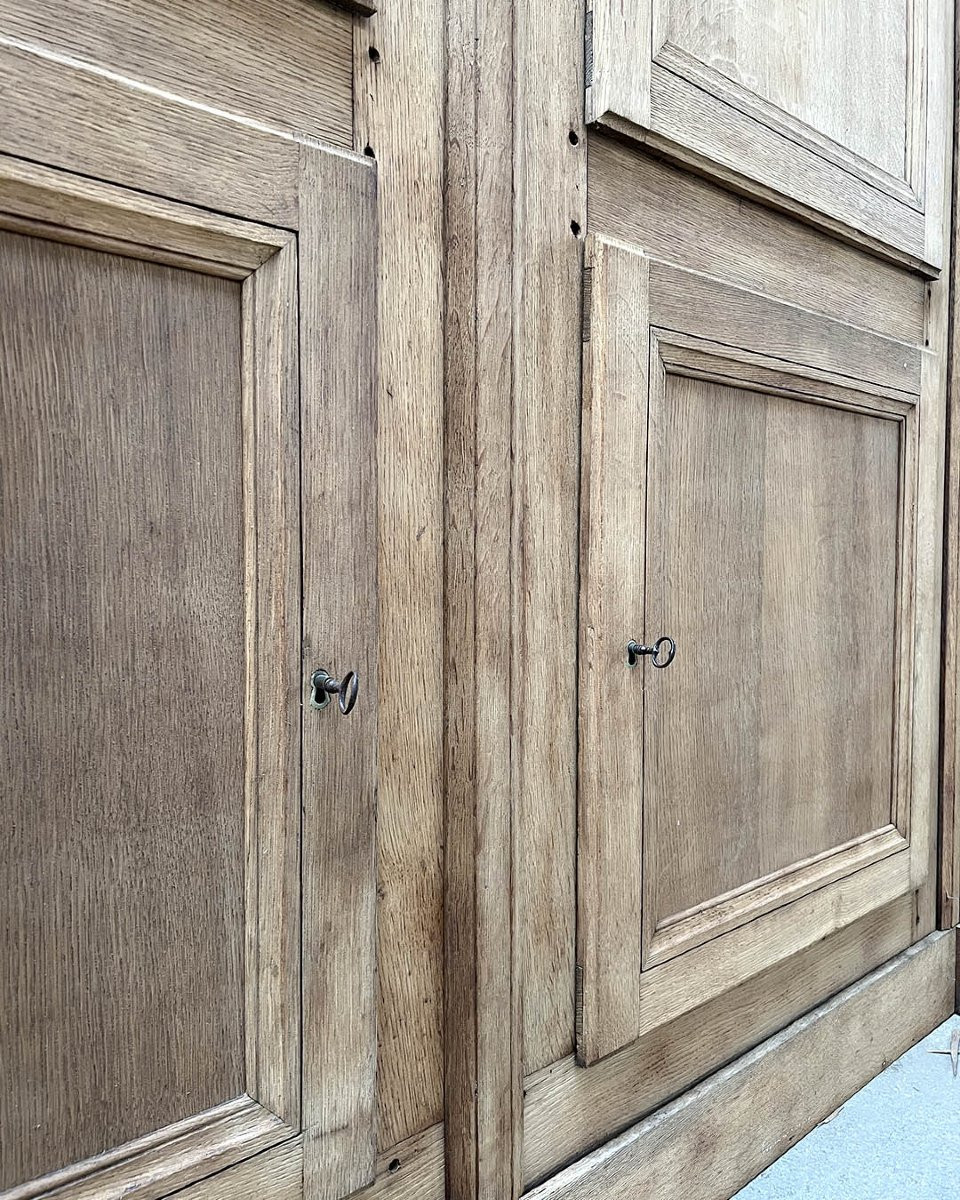 Armoire en chêne décapée-photo-5