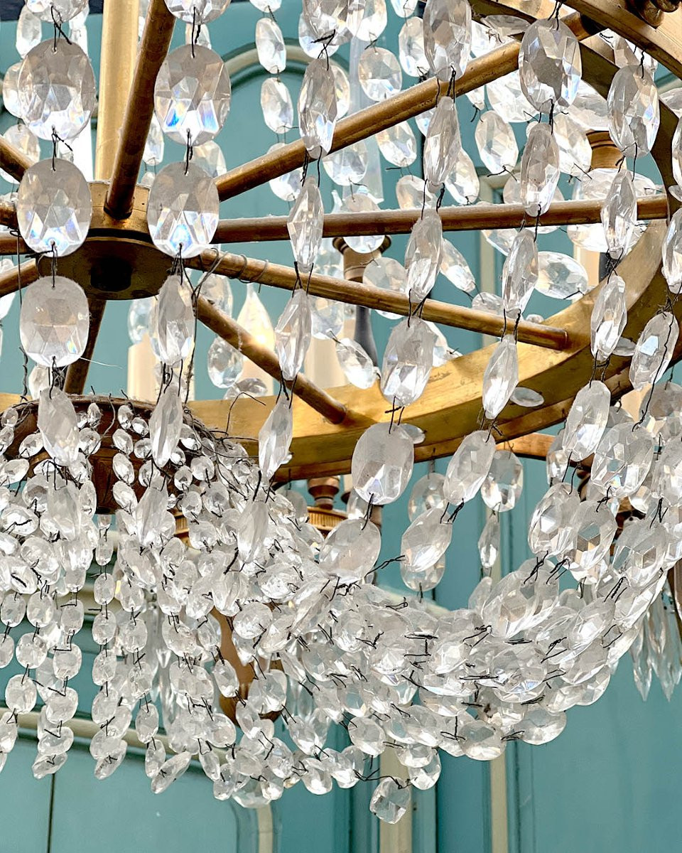 Pair Of Hot Air Balloon Chandeliers, 140cm In Diameter-photo-3