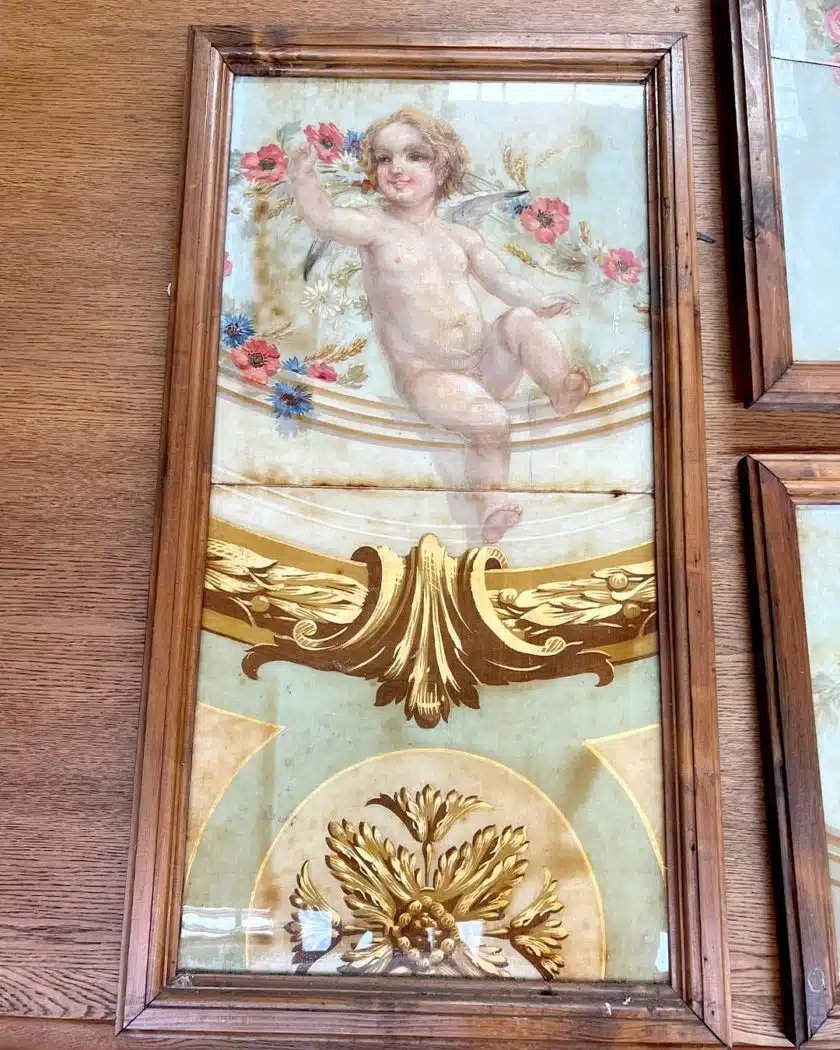 Set Of Glass Painting Panels-photo-3