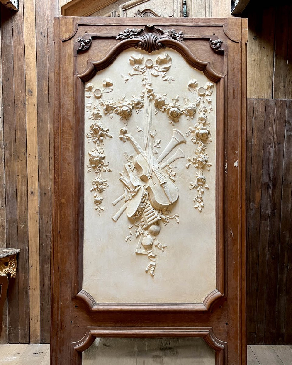 Trumeau de boiserie d’esprit Louis XV 102x235cm-photo-2