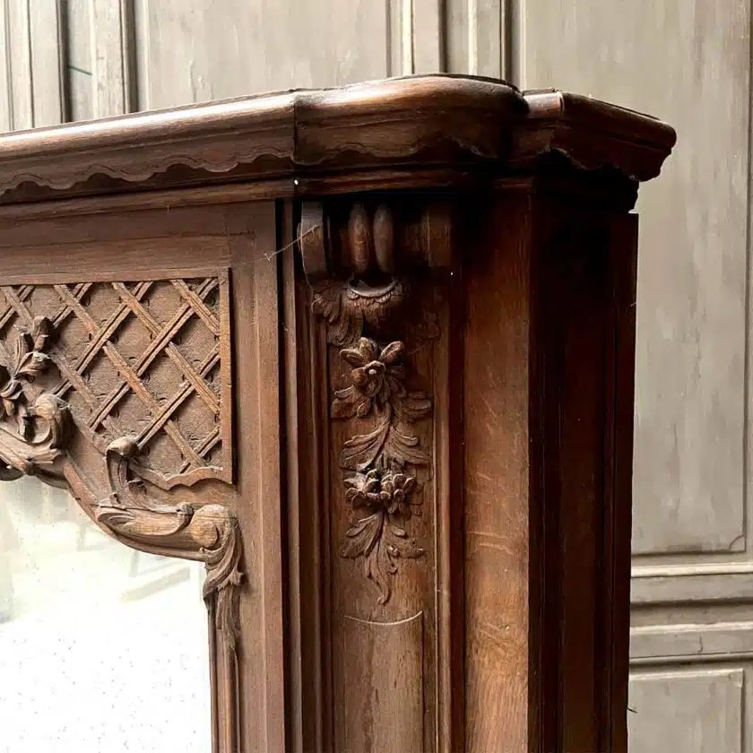 Louis XIV Style Oak Trumeau-photo-2