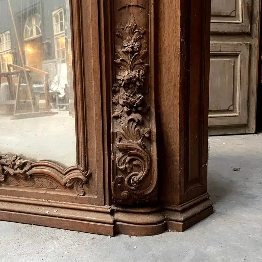 Louis XIV Style Oak Trumeau-photo-1