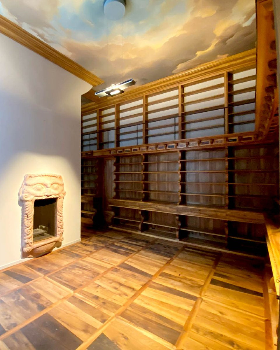 Large Early 21st-century Bookcase In Royal Walnut, 13 Linear Meters, Made By Atelier Perrault-photo-2