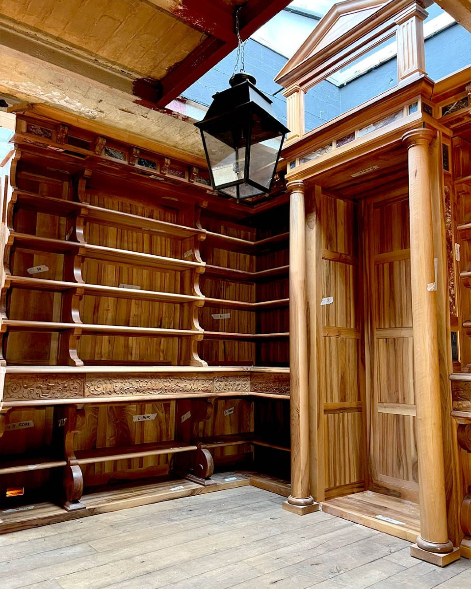 Large Early 21st-century Bookcase In Royal Walnut, 13 Linear Meters, Made By Atelier Perrault-photo-1
