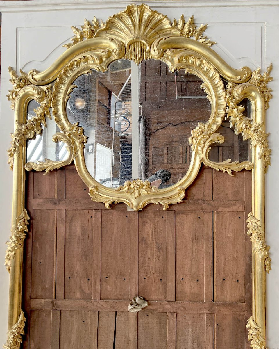Louis XV Rococo-style Oak Paneling, 24 Linear Meters-photo-5