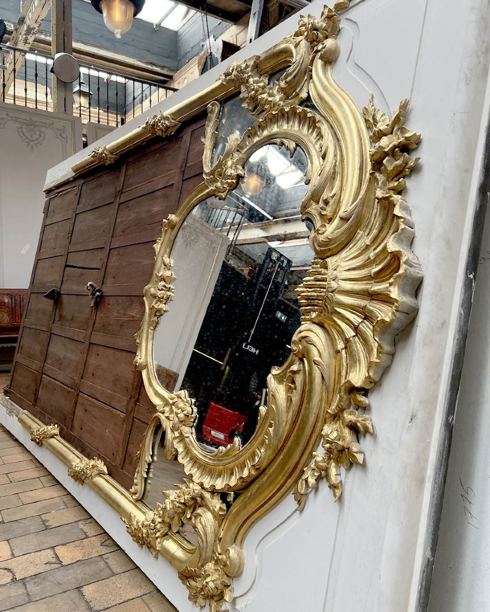 Louis XV Rococo-style Oak Paneling, 24 Linear Meters-photo-8