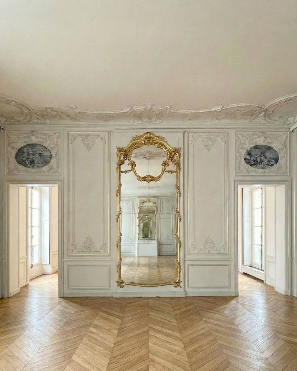 Louis XV Rococo-style Oak Paneling, 24 Linear Meters