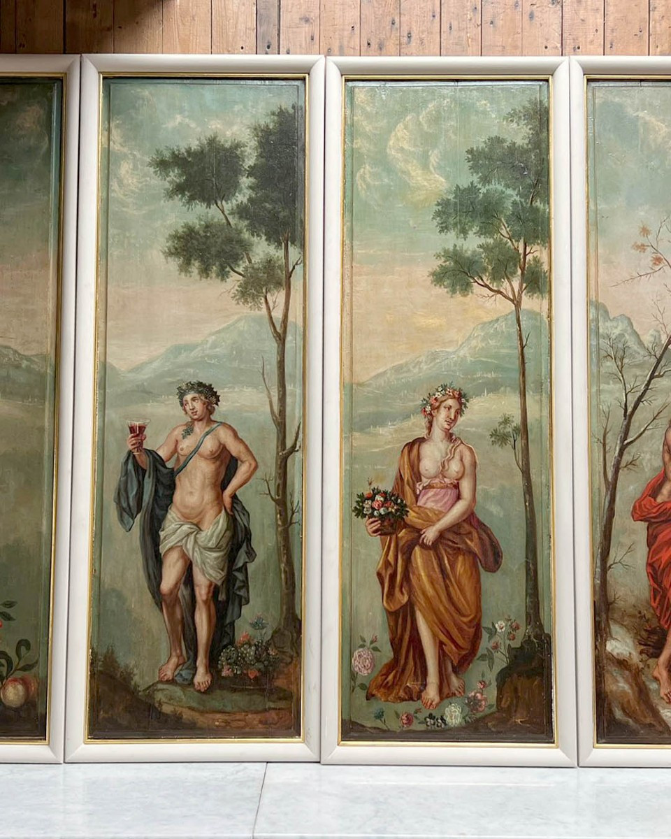 Set Of 14 Paintings-photo-2