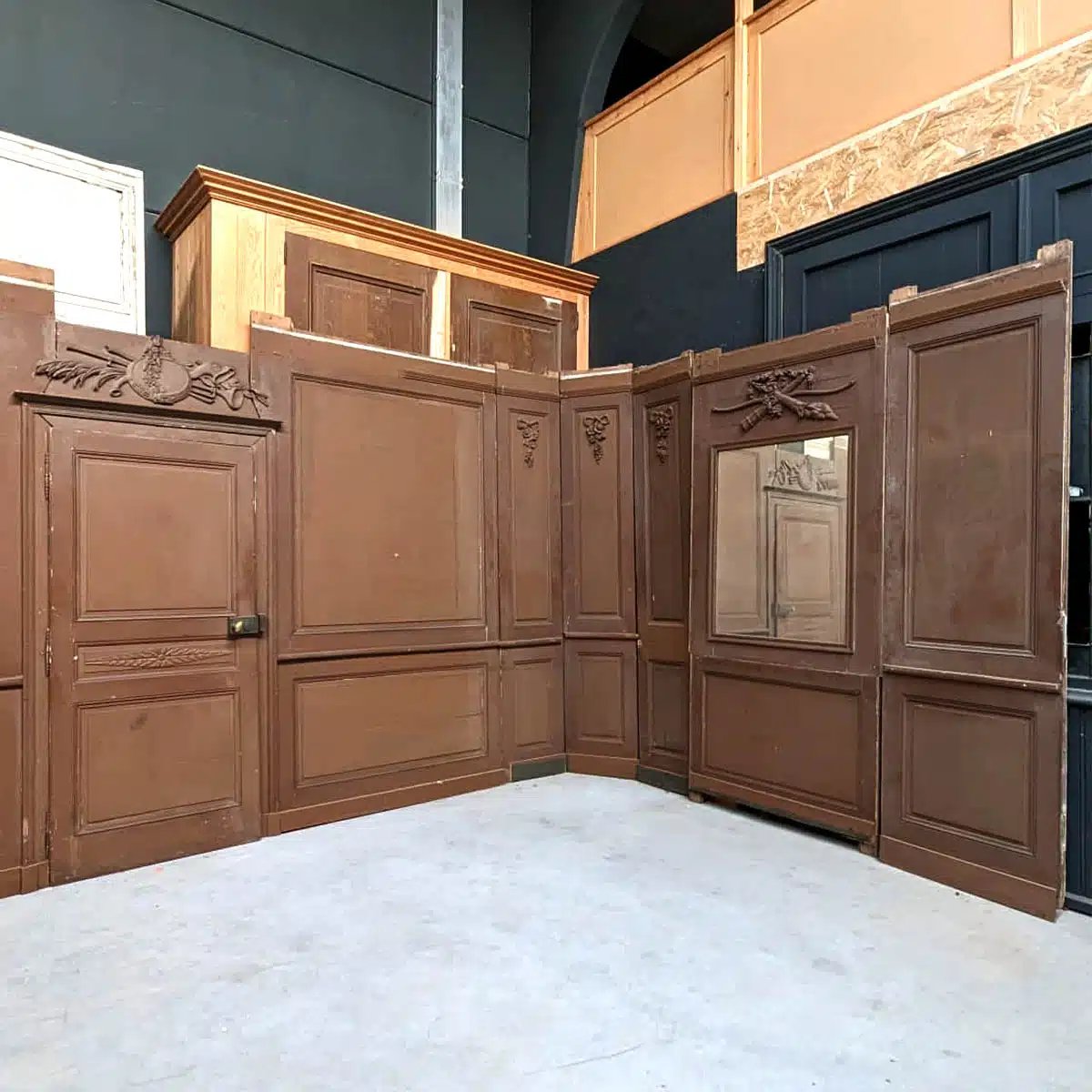 Boiserie Auvergnate d’époque XIX, 14,77 m-photo-2