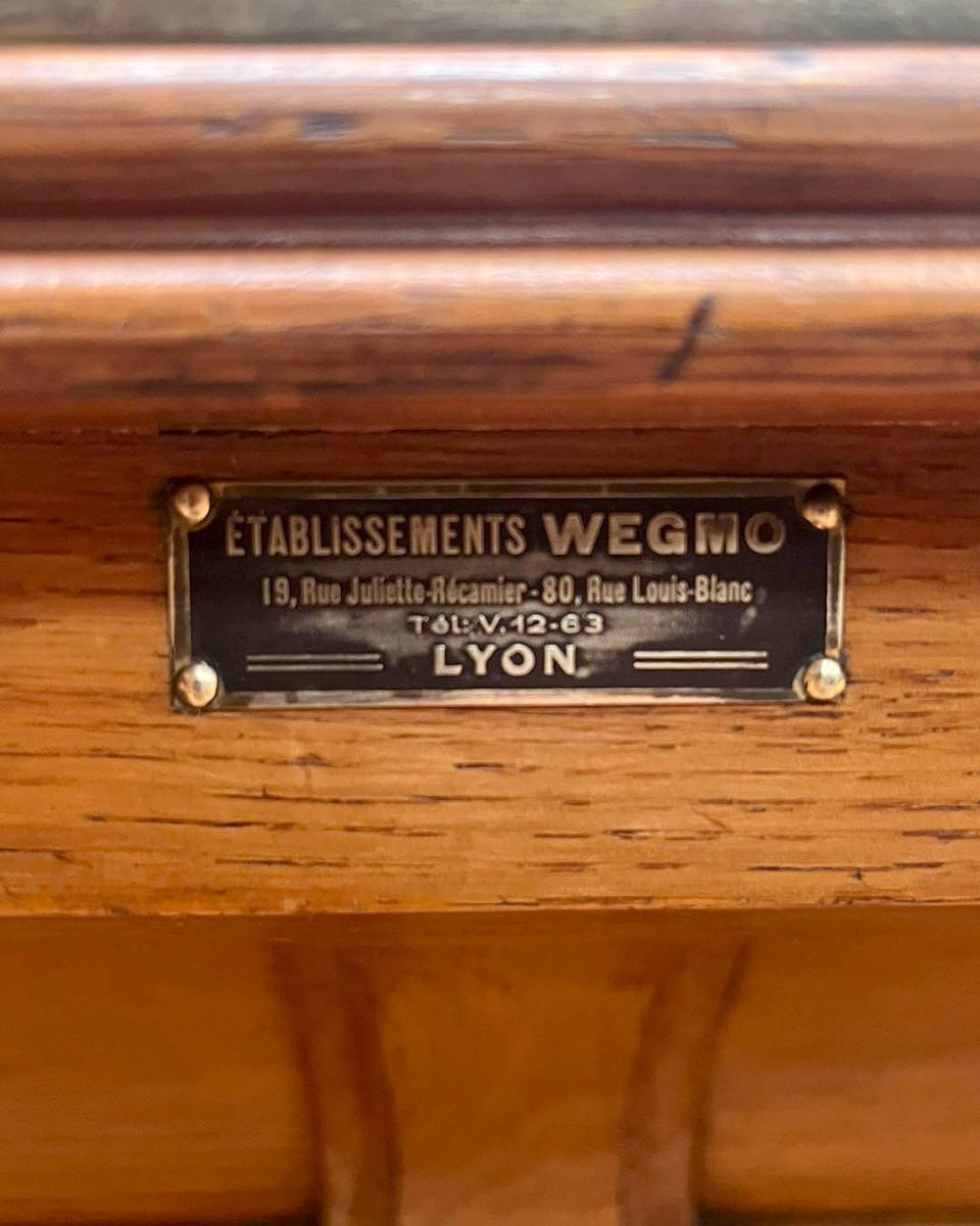 Antique Oak Shop Counter With Glass Top-photo-4