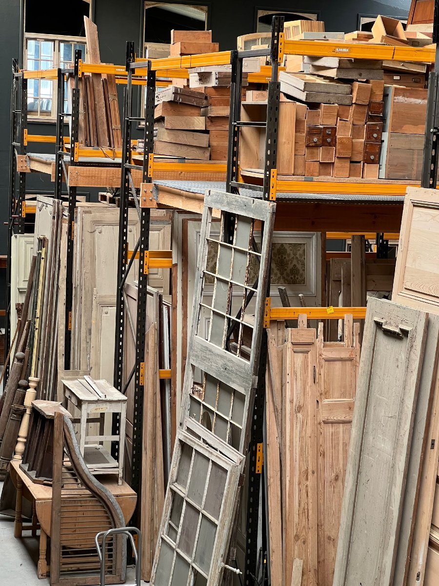 Stock de l'entrepôt complet (portes, fenêtres, boiseries, mobilier, trumeaux, impostes)-photo-4
