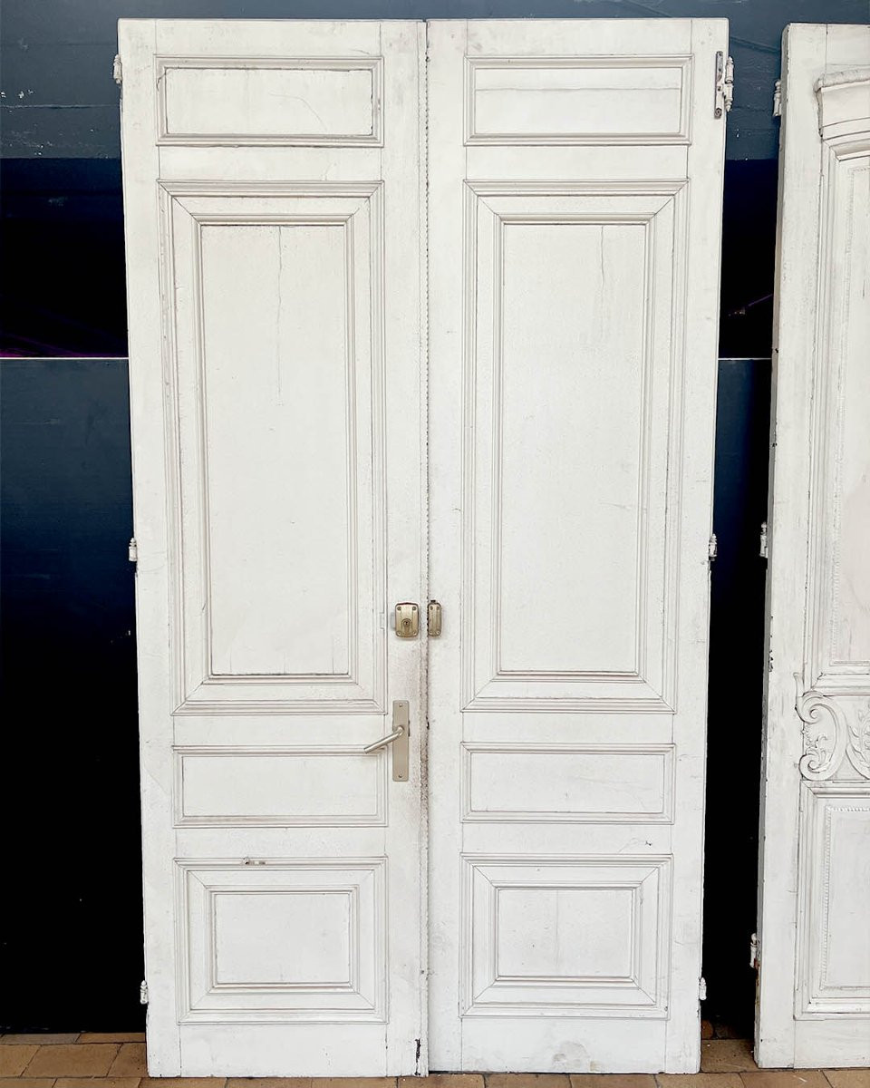 Paire de doubles portes d’esprit Louis XV-photo-6