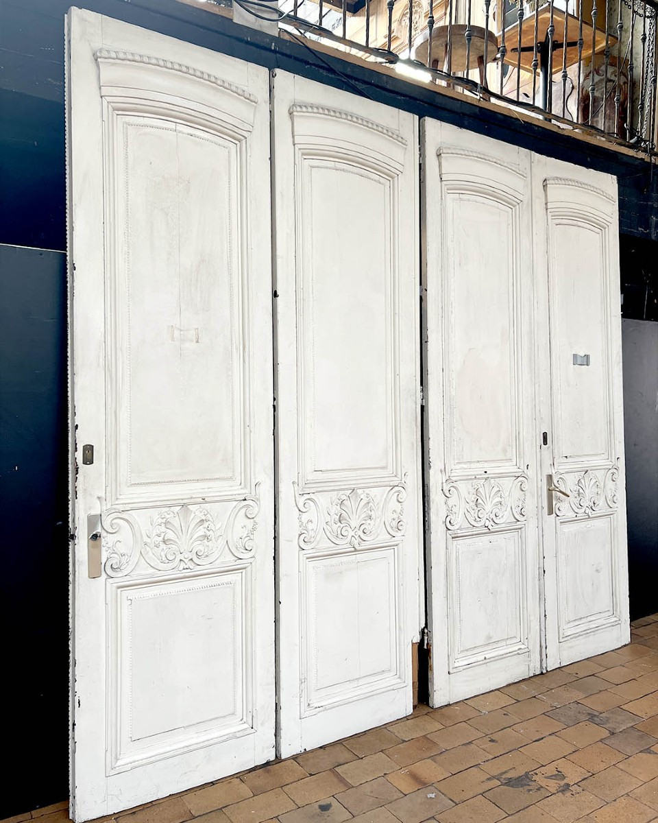 Paire de doubles portes d’esprit Louis XV