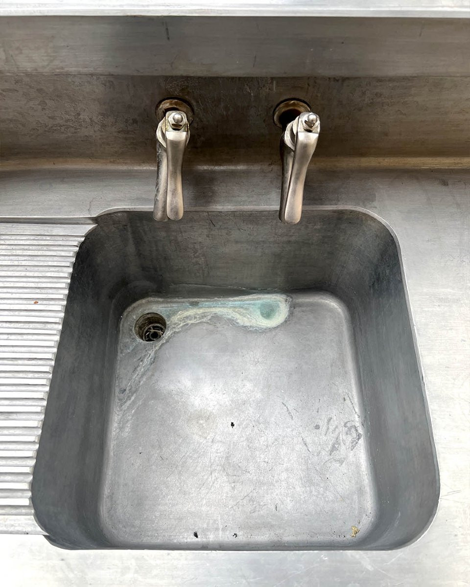 Bar en noyer plateau étain, 2,5m-photo-6