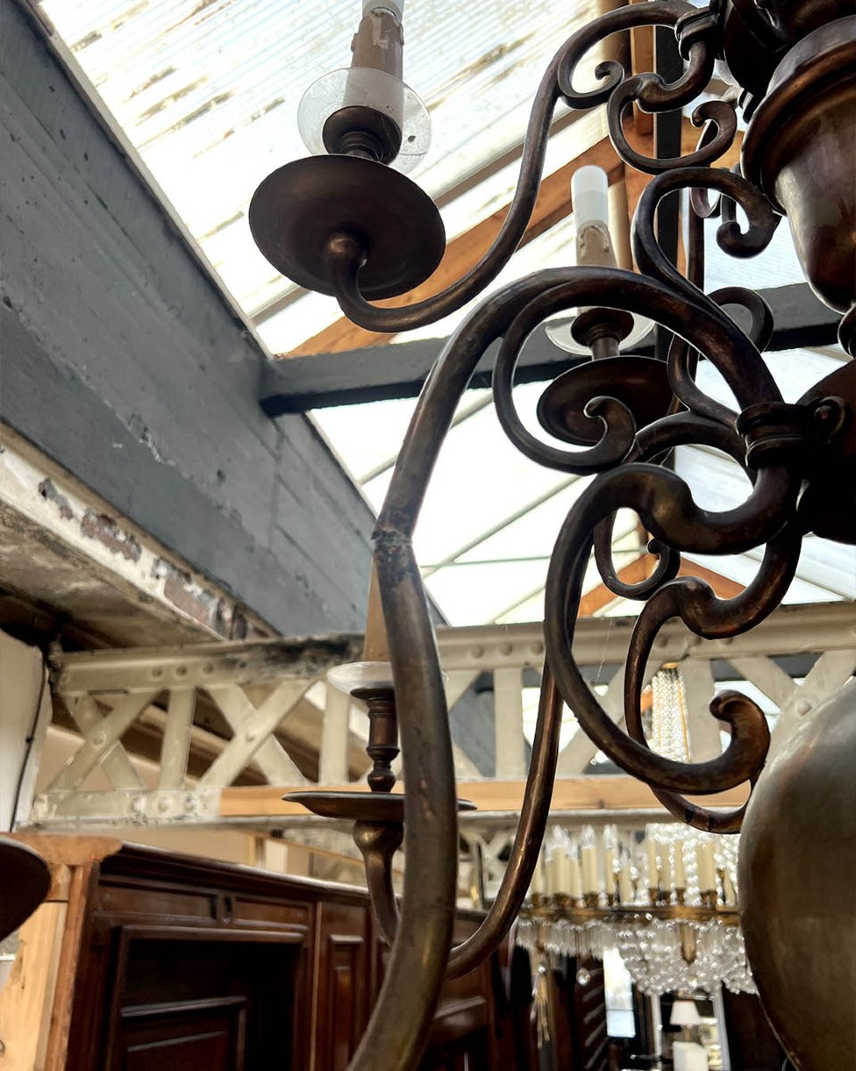 Large Dutch-style Chandelier-photo-2