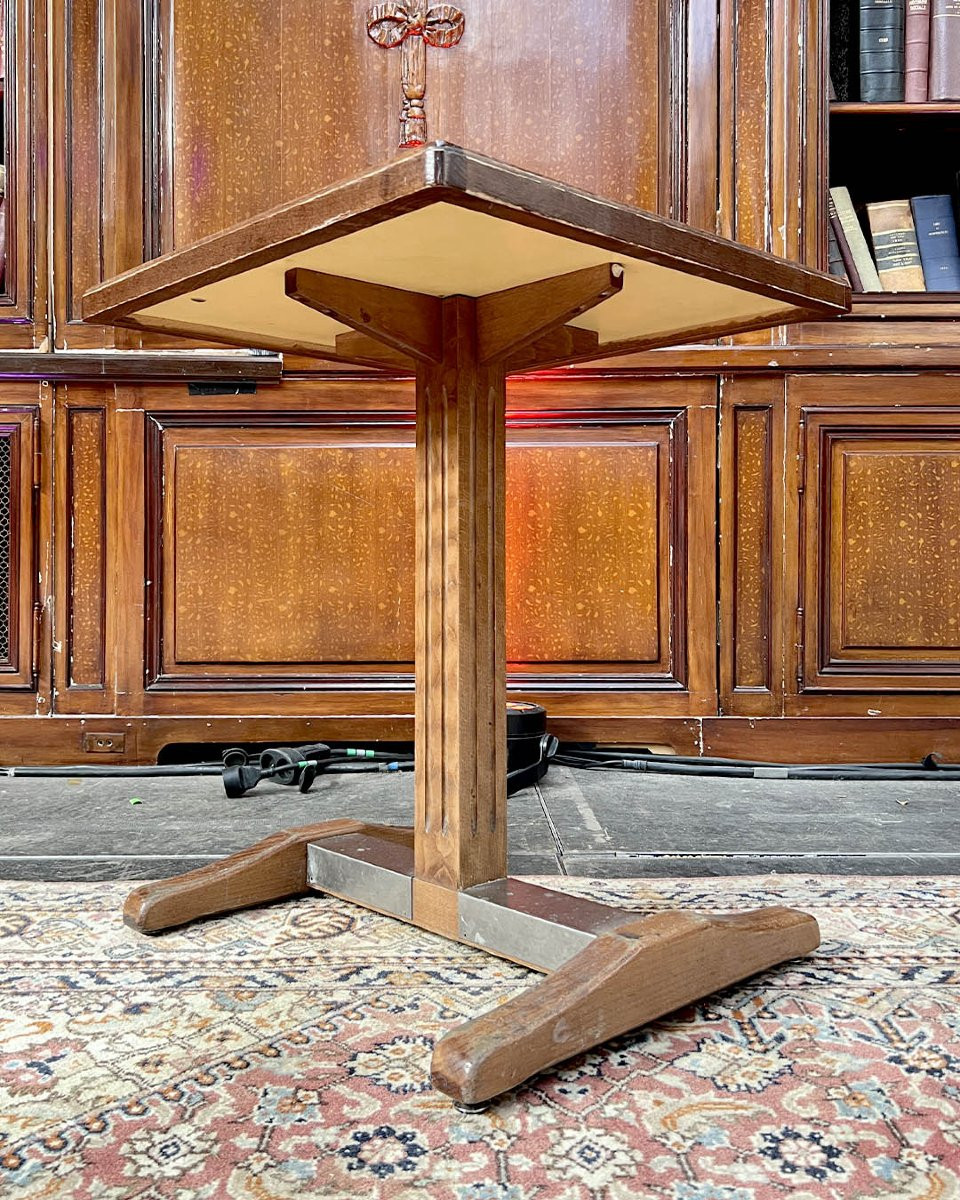 Set Of Art Deco Two-cover Bistro Tables-photo-3