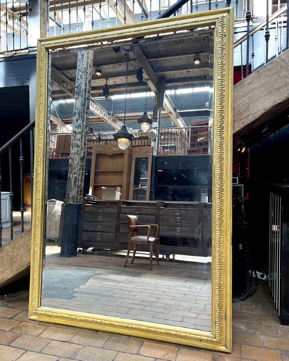 Bevelled Mirror With Gilded Frame-photo-4
