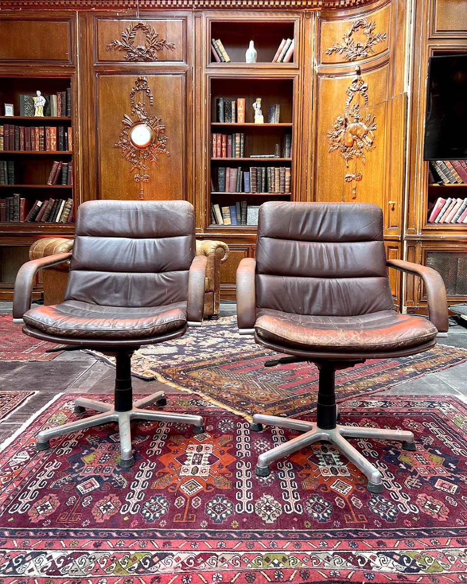 Pair Of Eames Charles Armchairs-photo-2