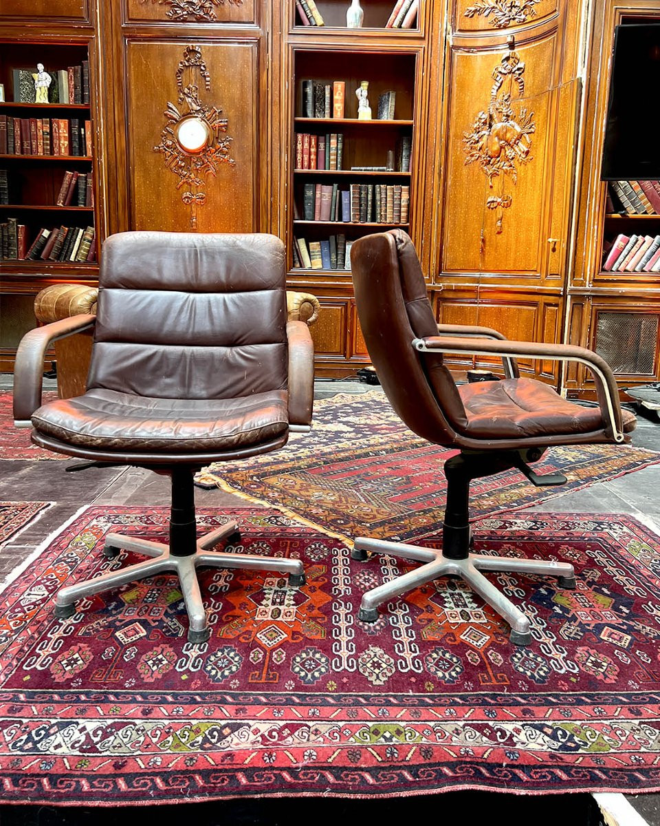 Pair Of Eames Charles Armchairs-photo-3